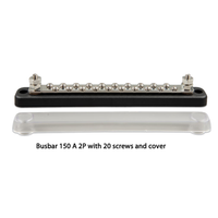 150A busbar and separate clear polycarbonate cover for electrical safety