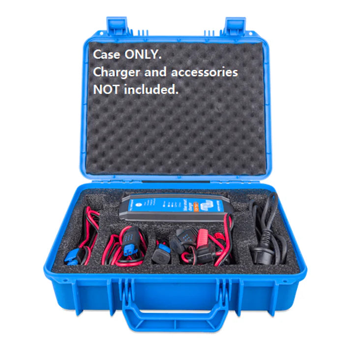 Internal view of the Victron case showing fitment for charger and leads