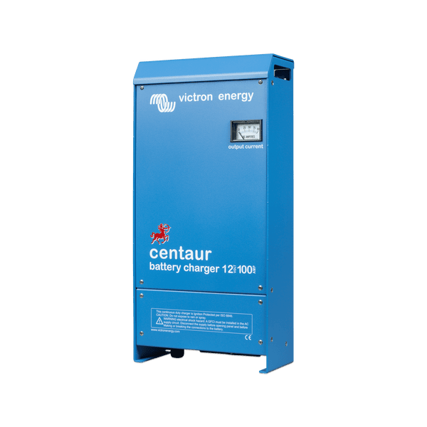 Perspective view of the Victron Centaur 12V 100A battery charger
