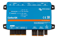 Side perspective of Cerbo GX MK2 showing the microSD slot and terminal ports