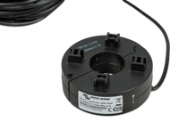Underside view of current transformer showing mounting clips and Victron Energy identification label