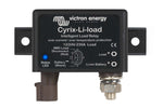 Front view of a Victron Cyrix-Li-load intelligent relay showing connection terminals and status LED