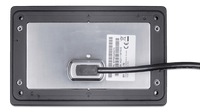 Back view of Victron GX Touch 50 display with cable exit and mounting screw holes