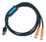 Victron LiNGST Lithium NG Service Tool cable with USB-A and dual M8 connectors
