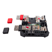 Internal components of Lynx Shunt 1000 showing depth of busbars and connector ports