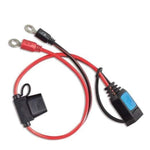 Victron M6 eyelet connector cable with inline 30A ATO fuse and quick connect plug