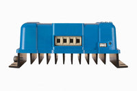 Front view of BlueSolar MPPT 100/50 showing large power terminals and integrated cooling fins