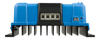 Close-up of the battery and PV screw terminals on the base of the MPPT controller
