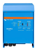 Front view of the Victron MultiPlus 5000 inverter charger in a blue aluminium enclosure