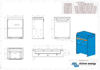Technical dimensional drawing showing front, side, and bottom views with metric measurements in millimetres