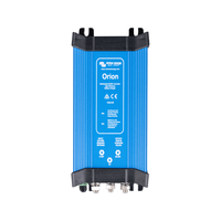 Front view of Victron Orion 12V to 24V 20A DC-DC converter in blue aluminium enclosure