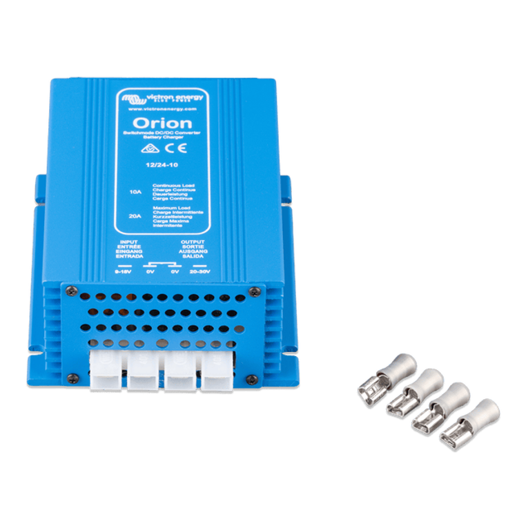 Victron Orion DC-DC converter with four supplied female Faston crimp terminals