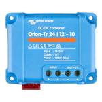 Front view of Victron Orion-Tr 24/12-10 DC-DC converter showing terminal markings