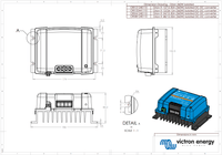Technical dimensional drawing of the Orion-Tr 360W isolated converter with measurements