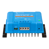 Victron Orion-Tr isolated converter showing wiring terminals, remote port and cooling fins