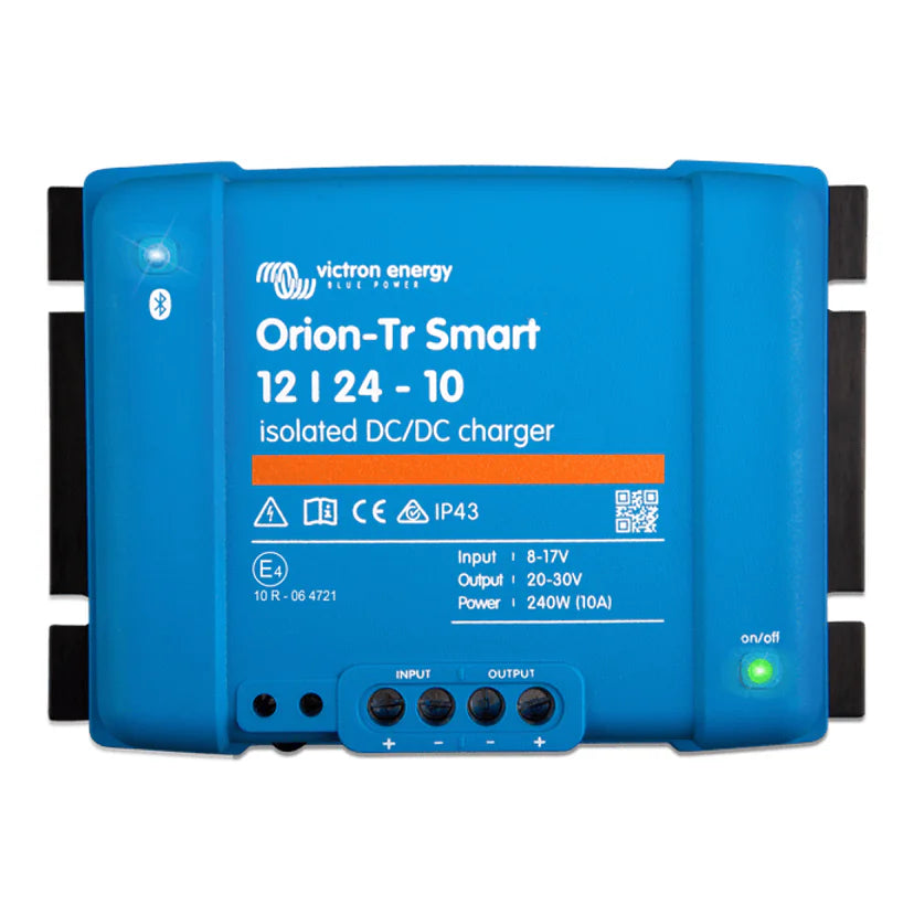 Blue Victron Orion-Tr Smart 12/24-10 isolated DC-DC charger with screw terminals