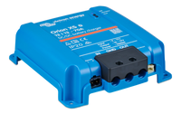 Perspective view of the Orion XS 12V 70A charger showing the connection terminal area