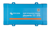 Blue Victron Phoenix 12/375 pure sine wave inverter top view
