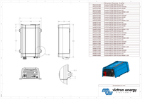 Dimensional drawing for the Phoenix 48/250 inverter showing physical measurements and mounting points