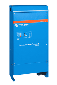 Blue Victron Phoenix Inverter Compact 24V 2000VA unit with front panel controls and status indicators