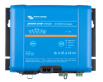 Front view of Victron 12V 50A Phoenix Smart battery charger with status indicators