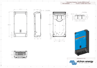 Dimensional technical drawing of the Phoenix Smart Inverter with metric measurements