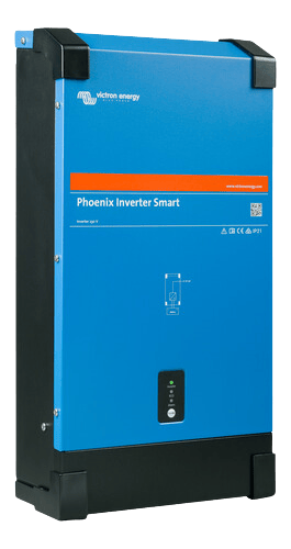 Side profile and front face of the 48V Phoenix Smart Inverter enclosure