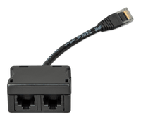 Back view of the Victron RJ45 splitter housing showing the cable entry point