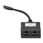 Victron RJ45 splitter with one male plug on a 15cm cable and two female sockets
