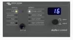 Skylla-i Control GX remote panel with status LEDs and digital display