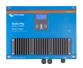 Blue Victron Skylla-IP65 24V 35A battery charger with front LCD display and large heat sink