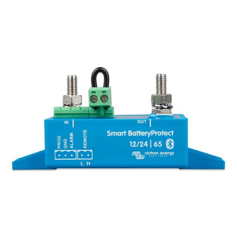 Victron Smart BatteryProtect 65A with M6 power terminals and green control connector blocks