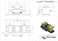 Technical dimensional drawing of the 2000A SmartShunt showing measurements in millimetres