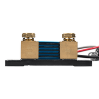 Rear view of 500A SmartShunt showing brass terminal blocks and integrated shunt element