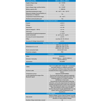 Technical specification table for Victron SmartShunt IP65 500A battery monitor