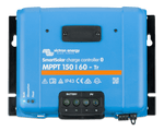 Front view of Victron SmartSolar MPPT 150/60-Tr charge controller with status LEDs and terminal cover