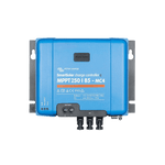 Front view of Victron SmartSolar MPPT 250/85-MC4 VE.Can solar charge controller showing interface and ports