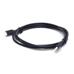 Black 1.8m VE.Direct cable featuring one right-angle connector and one straight white connector