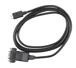 VE.Direct to RS232 interface cable featuring a white 4-pin connector and female DB9 serial plug