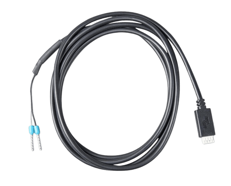 Victron VE.Direct TX digital output cable with 4-pin connector and blue ferrule terminals