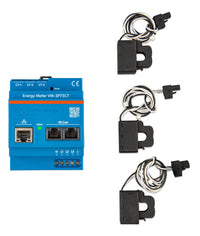 Three-phase energy meter kit including three split-core current transformers