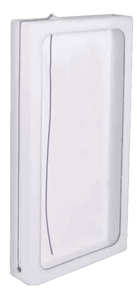 Votronic tank electrode probe and counter electrode installed in a white plastic water tank