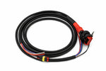 Coiled Wakespeed WS500 N-type wiring harness with main multi-pin connector and colour-coded wire leads