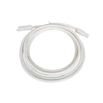 5m white C-style CMS connection lead with male and female softwiring connectors