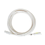 Coiled 2.5m white CMS connection lead with C style connectors