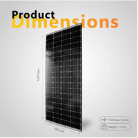 Exotronic 225W Fixed Solar Panel - Shade Resistant