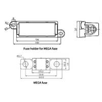 Victron Mega Fuse 225A/32V