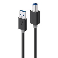 USB cable type A male to type B male 1m