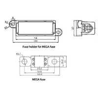 Victron Mega Fuse 60A/32V (pack of 5)