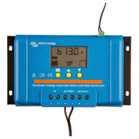Victron 12/24V 20A BlueSolar PWM-LCD&USB (DUO Dual Battery) Solar Charge Controller